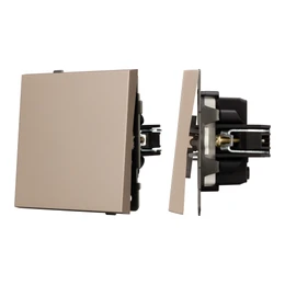 Фото #1 товара Механизм звонкового выключателя SWT-TENDO-MKR1-PL-GD (230V, 10A) (Arlight, Песочный)