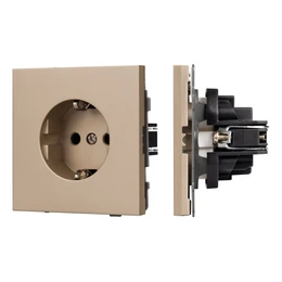 Фото #1 товара Механизм электрической розетки SCT-TENDO-MEU1-PL-GD (230V, 16A) (Arlight, -)