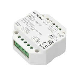 Фото #1 товара Контроллер-выключатель SMART-S1-SWITCH (230V, 3A, 2.4G) (Arlight, IP20 Пластик, 5 лет)
