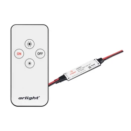 Фото #1 товара Диммер SMART-MINI-DIM-SET (12-24V, 1x4A, ПДУ 4кн, IR) (Arlight, IP20 Пластик, 5 лет)