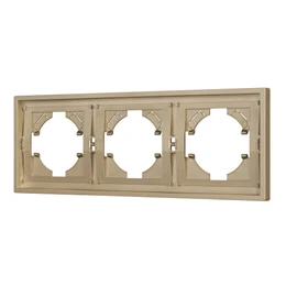 Фото #1 товара Рамка пластиковая FRM-TENDO-SFPL-3-GD (Arlight, Матовый песочный)