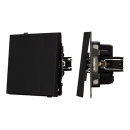 Фото #1 товара Механизм выключателя одноклавишный непроходной SWT-TENDO-MK01-SFPL-BK (230V, 10A) (Arlight, Матовый черный)