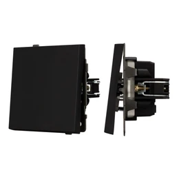 Фото #1 товара Механизм выключателя одноклавишный перекрёстный SWT-TENDO-MKX1-SFPL-BK (230V, 10A) (Arlight, Матовый черный)