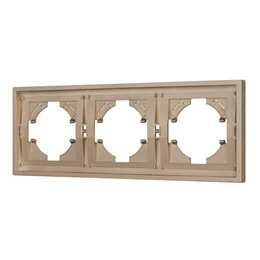 Фото #1 товара Рамка пластиковая FRM-TENDO-PL-3-GD (Arlight, Песочный)