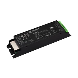 Фото #1 товара INTELLIGENT ARLIGHT Декодер SMART-DMX512-201-63-RDM Черный (12-48V, 1х250-3000mA) (IARL, IP20 Металл, 5 лет)