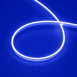 Фото #1 товара Светодиодная лента герметичная MOONLIGHT-SIDE-A168-4x10mm 24V Blue (7.2 W/m, IP65, 5m, wire x2) (Arlight, Вывод кабеля прямой)