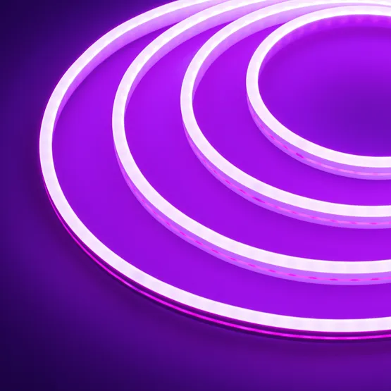 Фото #2 товара Образец Гибкий неон GALAXY-1206-5000CFS-2835-100 12V Purple 0.5M (12x6mm, 12W, IP67) (Arlight, 12 Вт/м, IP67)