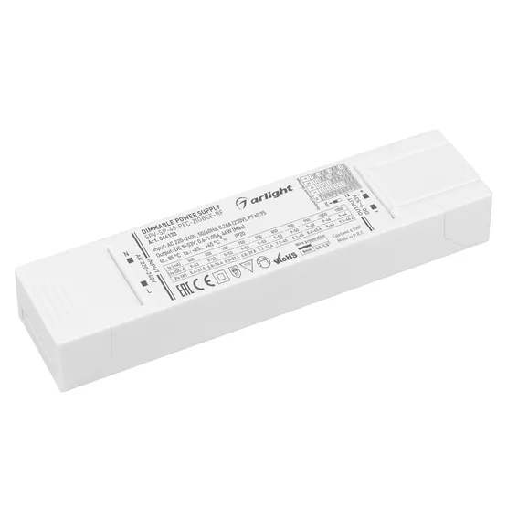 Фото товара Блок питания SPV-SP-46-PFC-ZIGBEE-RF (46W, 9-53V, 0.6-1.05A, 2.4GHz) (Arlight, IP20 Пластик, 5 лет)