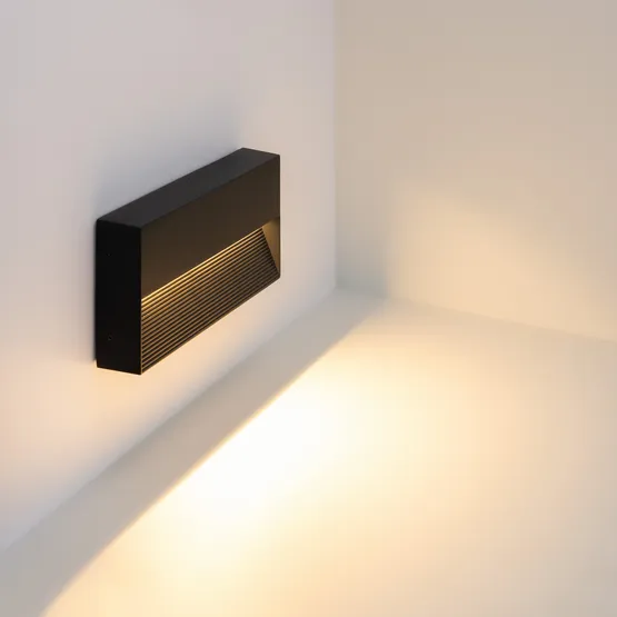 Фото #3 товара Светильник LGD-RIBONIK-S250x114-10W Warm3000 (Черный, 70 deg, 230V) (Arlight, IP65 Металл, 5 лет)