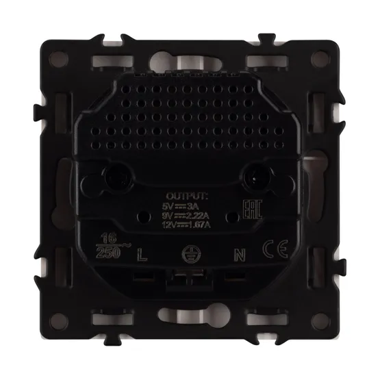 Фото #2 товара Механизм розетки с USB зарядкой SCT-NOBE-MUCC-SFPL-IS (230V, 16A) (Arlight, -)