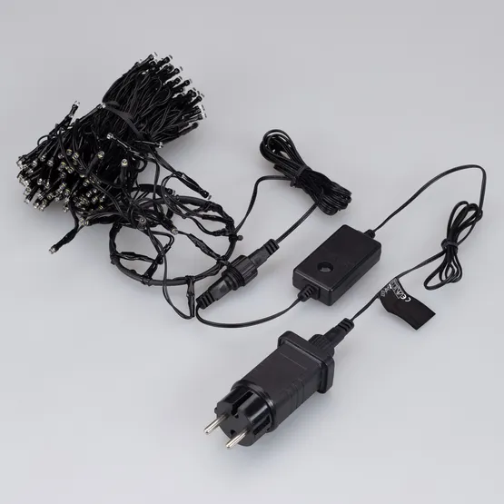 Фото #4 товара Светодиодная гирлянда Лучи Смарт ARD-GALA-CLASSIC-3000-BLACK-300LED White (230V, 4.7W, Tuya Wi-Fi) (Ardecoled, IP65)