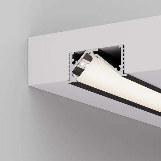 Фото #4 товара Профиль SL-BEVEL-W32-F-2000 ANOD BLACK (Arlight, Алюминий)