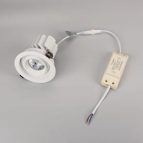 Фото #3 товара Светильник MS-VORTEX-BUILT-R110-20W Warm3000 (WH-WH, 20 deg, 230V) (Arlight, IP20 Металл, 5 лет)
