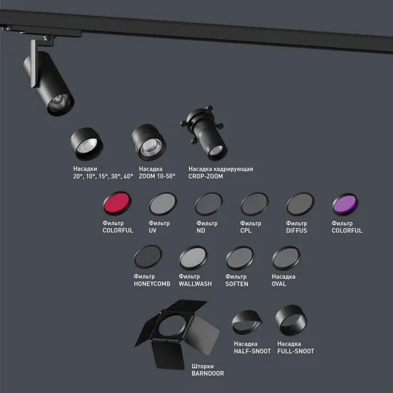 Фото #2 товара Фильтр LGD-ARTIFACT-UV-LENS-R62 (BK) (Arlight, Металл)