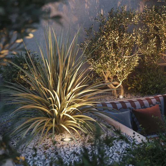 Фото #2 товара Светильник LTD-DAFNA-GROUND-R100-6W Warm2700 (SL, 10 deg, 230V) (Arlight, IP67 Металл, 5 лет)