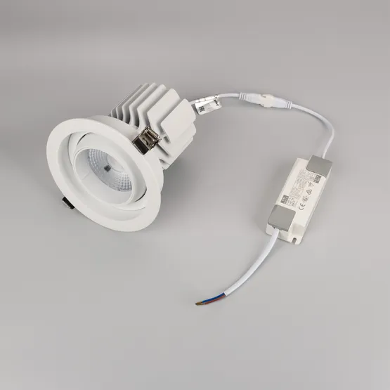 Фото #5 товара Светильник MS-VORTEX-BUILT-R135-30W Day4000 (WH-WH, 50 deg, 230V) (Arlight, IP20 Металл, 5 лет)