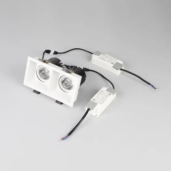 Фото #5 товара Светильник MS-FLOW-BUILT-S157x85-2x6W Day4000 (WH, 38 deg, 230V) (Arlight, IP20 Металл, 5 лет)
