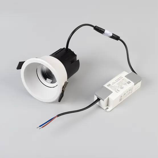 Фото #6 товара Светильник MS-FLOW-BUILT-R85-12W Day4000 (WH, 55 deg, 230V) (Arlight, IP20 Металл, 5 лет)