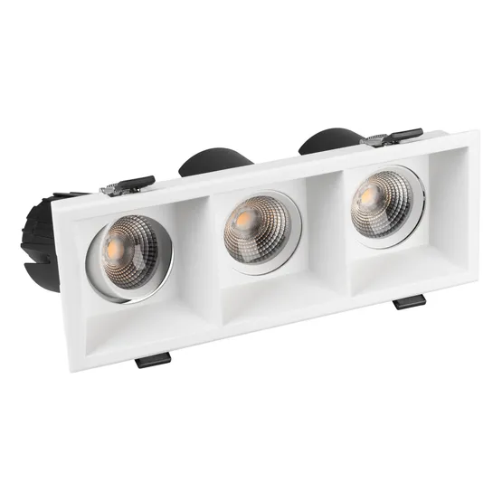 Фото #4 товара Светильник MS-FLOW-BUILT-S230x85-3x6W Warm3000 (WH, 55 deg, 230V) (Arlight, IP20 Металл, 5 лет)