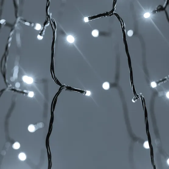 Фото #2 товара Светодиодная гирлянда Лучи Смарт ARD-GALA-CLASSIC-3000-BLACK-300LED White (230V, 4.7W, Tuya Wi-Fi) (Ardecoled, IP65)