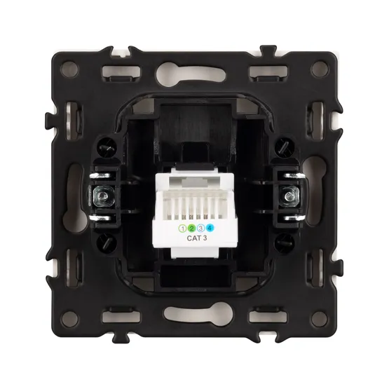 Фото #3 товара Механизм телефонной розетки SCT-NOBE-MTL1-SFPL-GD (RJ-11, 4C) (Arlight, Золотой песок)