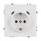 Минифото #3 товара Механизм розетки с USB зарядкой SCT-NOBE-MUCC-SFPL-WH (230V, 16A) (Arlight, -)