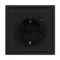 Минифото #4 товара ARL NOBE Розетка зк со шторками с USB тип C+С софт-тач черный оникс SCT-MUCC-SFPL-BK (250V, 16A) (Arlight, -)