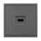 Минифото #3 товара Механизм HDMI розетки SCT-NOBE-MHD1-SFPL-GR (Arlight, Серый базальт)